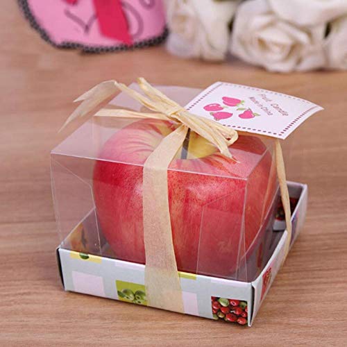 BTKNOO Hot Home - Vela perfumada con Forma de Manzana roja para decoración de Bodas, día de San Valentín, Navidad, 99 Unidades