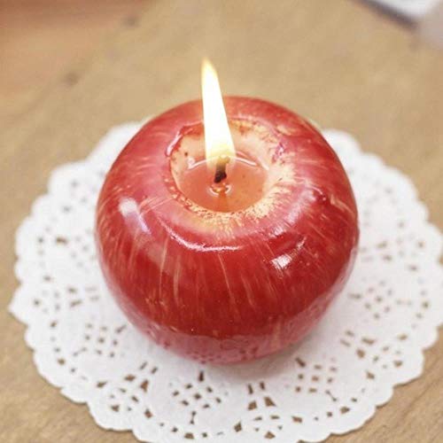 BTKNOO Hot Home - Vela perfumada con Forma de Manzana roja para decoración de Bodas, día de San Valentín, Navidad, 99 Unidades