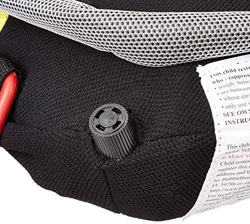 BubbleBum - Asiento Elevador de Coche Inflable para Niños, Grupo 2/3, Negro