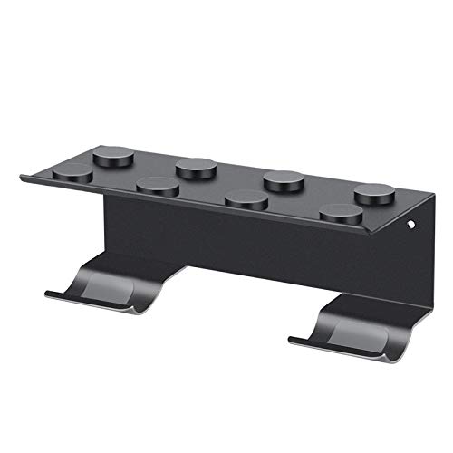 BUBM Soporte Rizador de Pelo para Dyson Airwrap Styler, montado en la Pared Soporte, Estante de Almacenamiento de baño para rizar el Cabello Dyson y 7 barriles de rizos (Negro)