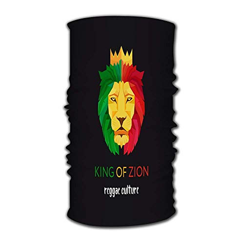 Bufanda mágica, máscara solar para el rostro, polaina para el cuello, cabeza de león con corona, símbolo del rey de Sión, ideal para hombres y mujeres