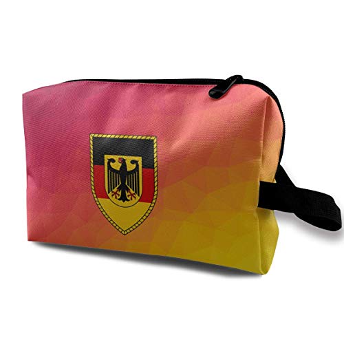 Bundeswehr Logo With Text Travel Bag Multifunction Portable Toiletry Bag Organizer Storage