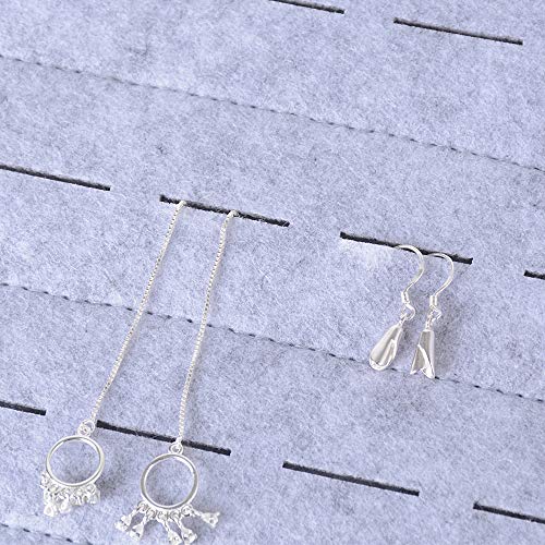 BUONDAC Joyero Carpeta Joyas Caja Joyería Estuche Fieltro Organizador de Joyas Collares Pendientes Anillos Pulseras Bisutería