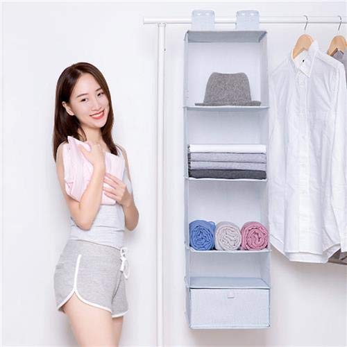 Bureze Original Xiaomi Mi Home - Organizador de Armario para Colgar (5 Capas, Plegable)