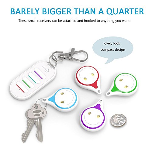 Buscador de Llaves, Esky 4 en 1 Key Finder Control remoto Localizador de artículos inalámbricos Key Finder para Key / Pet / Wallet / Cell Phone