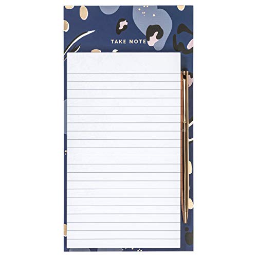 Busy B - Pad magnético y bolígrafo - 70 hojas de lista forradas con imán y bolígrafo