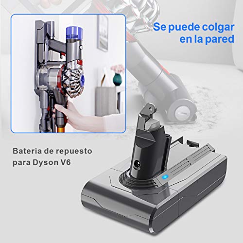 BuTure 3500 mAh V6 Batería de Repuesto para Dyson SV03 SV05 DC58 DC59 SV06 SV07 DC61 DC62 DC72 DC74 SV09 Aspiradora con Prefiltros, Cepillo de Limpieza y Destornillador