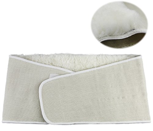 BXT Unisex cinturón abdominal de grado médico térmico lana de merino,riñón cinturón curación del dolor de cintura para abdomen, Cintura y espalda, hombre, Beige-for waist 25"-38"