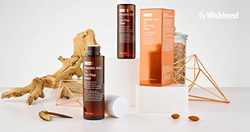By Wishtrend Ácido mandelico 5% agua de preparación de la piel, exfoliante facial, tóner aha 120ml