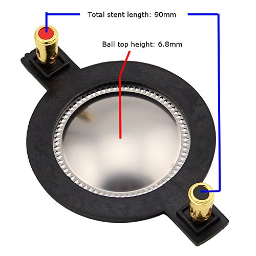 C-FUNN 44,4 Mm Diafragma De Titanio De Alta Membrana De Tono General Bobina De Voz