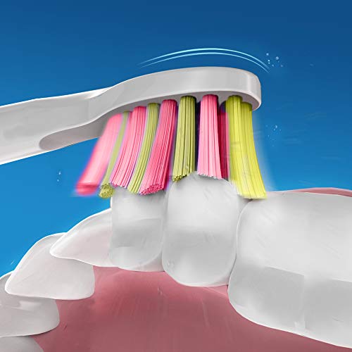 Cabezal de repuesto de cepillo de dientes de Fairywill Cerdas blandas x 4 Rojo o Púrpura Compatible con FW507, FW917, FW508 Serie Cepillo de dientes rosado FW04