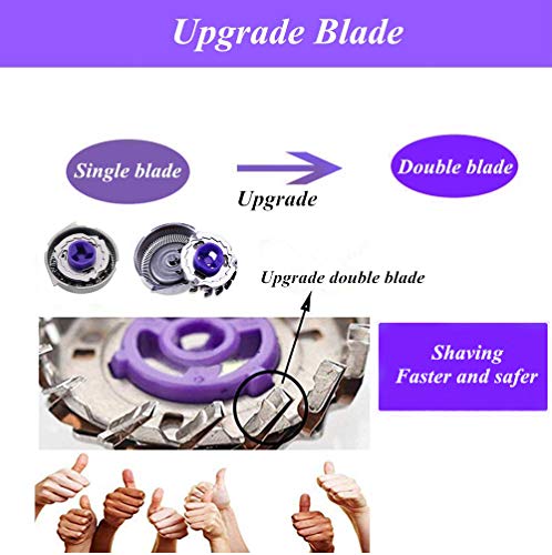 Cabezales de Afeitado Eléctricas Cabezales de Afeitado Rejillas Cuchilla espátula para Maquinilla de Afeitar Recambio Cortador Accesorio para Philips HQ8 PT720 PT860 AT890 AT899 AT750
