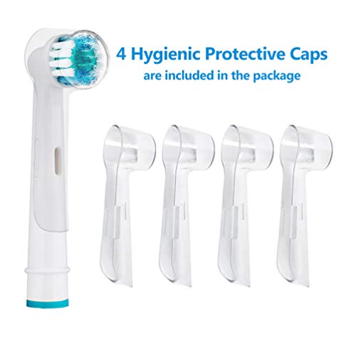 Cabezales de cepillo de repuesto compatibles con el cepillo de dientes eléctrico Braun Oral B Precision Clean, Paquete de 12 con 4 cápsulas higiénicas