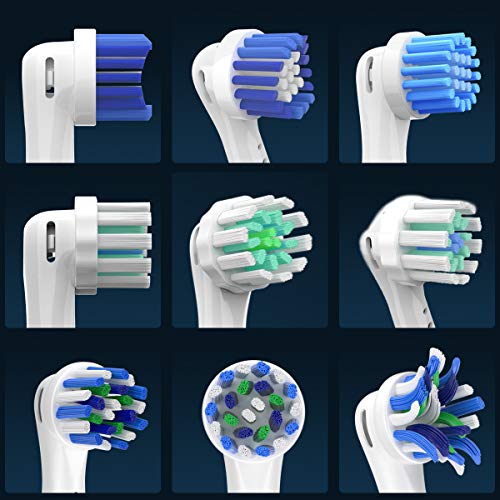 Cabezales de Repuesto para Braun Oral B Cepillo de Dientes – Cabezales de Recambio Incluye 4 Cross Action, 4 Pro Gum Care, 4 Precision Clean y 4 Cabezales Sensitive, Salud de las encías 16 unidades