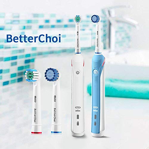 Cabezas de cepillo Betterchoi compatibles con el cepillo de dientes eléctrico Oral b. 9 piezas de precisión y 9 piezas de cabezas sensibles.