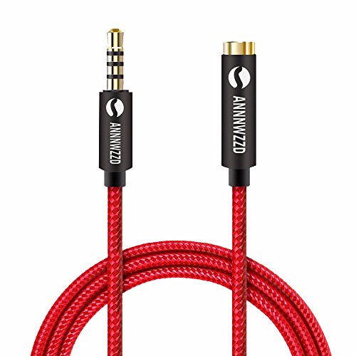 Cable alargador de audio estéreo auxiliar LinkinPerk de 3,5 mm, macho a hembra, cable conector estéreo para teléfonos, auriculares, altavoces, tabletas, ordenadores, reproductores de MP3 y más 3 m