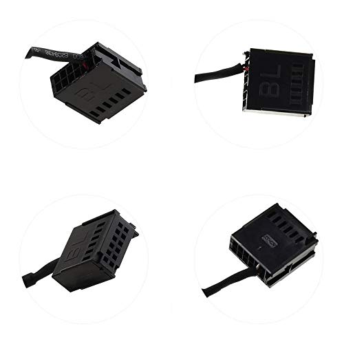 Cable AUX para Coche Ford Focus Mk2 C-MAX Mk1 Mondeo Mk3 Autoradio Ford Connect Ford Transit Fiesta & Fusion Conector Mini ISO Jack Macho 3.5mm + Kit de Extracción