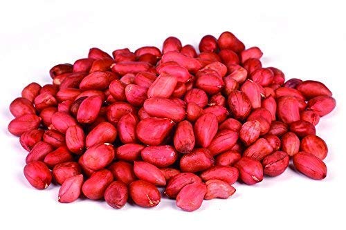 Cacahuetes repelados crudos mondados rojo con piel Fairtrade BIO de Comercio Justo 1 kg biológicos non tostados, orgánicas, naturales ecológicos organic raw red-skin Fairtrade peanut kernels 1000g