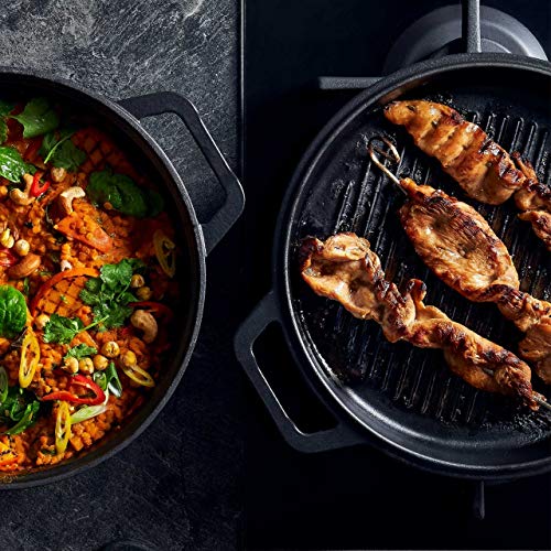 Cacerola de hierro fundido redonda con tapa - 26 cm, 3,5 l