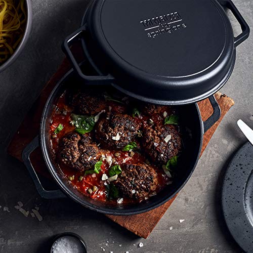 Cacerola de hierro fundido redonda con tapa - 26 cm, 3,5 l