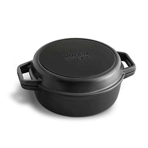 Cacerola de hierro fundido redonda con tapa - 26 cm, 3,5 l