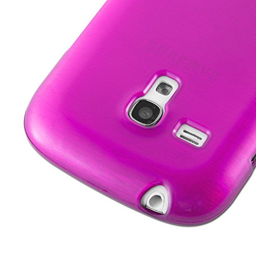 Cadorabo Funda para Samsung Galaxy S3 Mini en Fucsia - Cubierta Proteccíon de Silicona TPU Delgada e Flexible con Antichoque - Gel Case Cover Carcasa Ligera