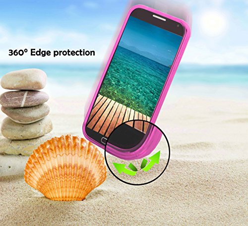 Cadorabo Funda para Samsung Galaxy S3 Mini en Fucsia - Cubierta Proteccíon de Silicona TPU Delgada e Flexible con Antichoque - Gel Case Cover Carcasa Ligera