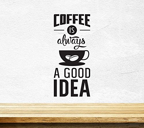 Café Buena Idea Copa de la cocina etiqueta de la pared del vinilo de Arte Pub Decoración del café