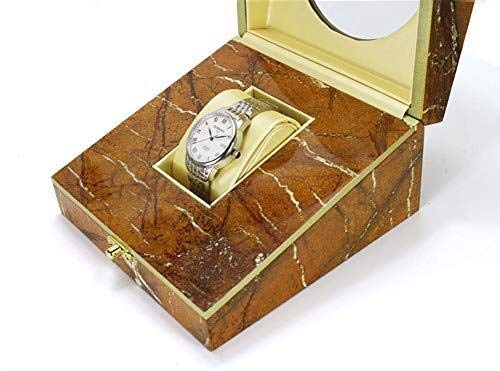 Caja de Almacenamiento de Reloj, Caja de Reloj de Textura Rota de Madera de Alto Grado Caja de Almacenamiento de joyería Famosa Caja de Regalo de joyería Caja de Regalo