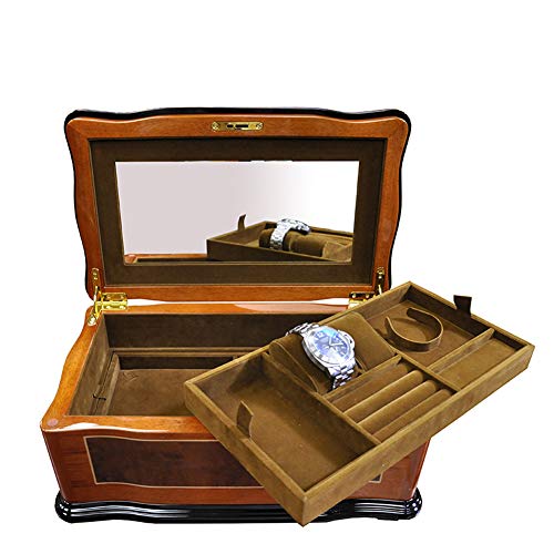 Caja de almacenamiento para joyas, gran capacidad, multifuncional, caja de almacenamiento para cosméticos