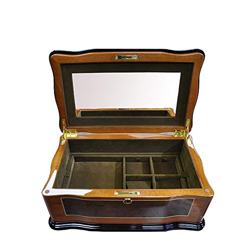 Caja de almacenamiento para joyas, gran capacidad, multifuncional, caja de almacenamiento para cosméticos