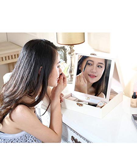 Caja De Joyas Mujer Joyero De Madera De Color Puro, Caja De Cosméticos, Caja De Almacenamiento De Joyas