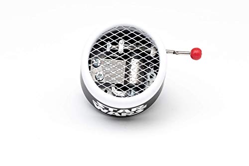 Caja de música de manivela con la música de La guerra de las Galaxias. Melodía de Star Wars.