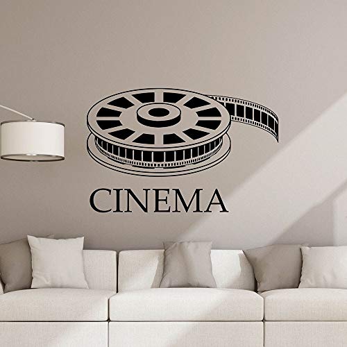 Calcomanía de pared de cine, tienda de películas, tira de película, teatro, sala de juegos, arte Interior, puerta, ventana, monopatín, pegatina, papel tapiz