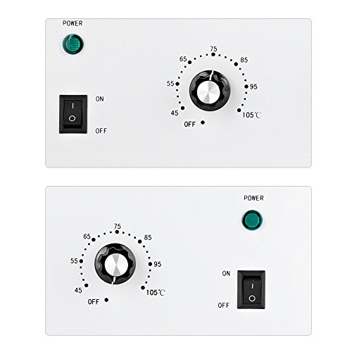 Calentador de cera profesional del calentador de cera del doble del calentador de cera del retiro del pelo de la cera del dispositivo de encerar con control de temperatura de NTC
