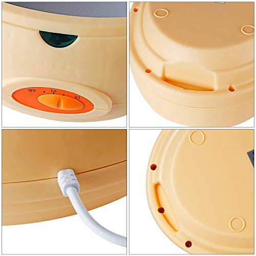 Calentador de parafina baño Cera de parafina Calentar Rápido+una caja parafina +Juego botines aguantes Color aleatorio