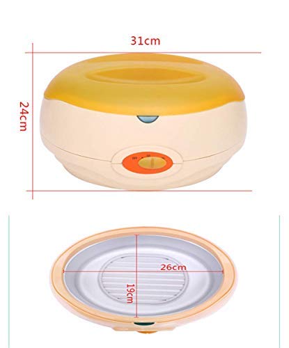 Calentador de parafina baño Cera de parafina Calentar Rápido+una caja parafina +Juego botines aguantes Color aleatorio