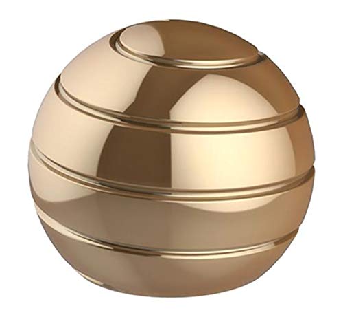 CaLeQi Escritorio cinético Juguete Oficina Metal Spinner Ball Giroscopio con ilusión óptica para Aliviar el estrés Inspirar Creatividad Interior