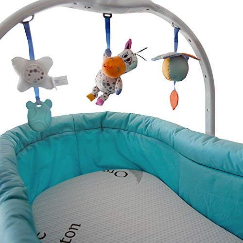 Callowesse - Colchón con Forro de Algodón Orgánico. Compatible con Baby Hug - (Dimensiones: 76 x 37 x 4 cm)