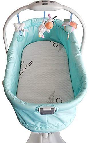 Callowesse - Colchón con Forro de Algodón Orgánico. Compatible con Baby Hug - (Dimensiones: 76 x 37 x 4 cm)