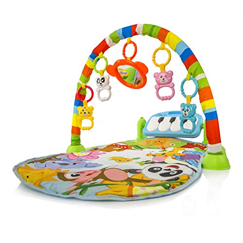 Calma Dragon Manta de Gimnasio para Bebes BR02001, Alfomba Musical con Piano, Esterilla con Juegos Infantil, Actividades y Juguetes para el Suelo (Multicolor)