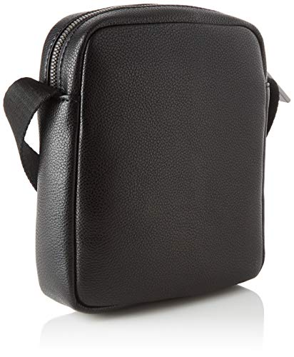 Calvin Klein - Ck Bombe' Mini Reporter, Shoppers y bolsos de hombro Hombre, Negro (Blackwhite Black), 1x1x1 cm (W x H L)