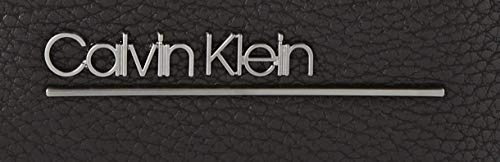 Calvin Klein - Ck Bombe' Mini Reporter, Shoppers y bolsos de hombro Hombre, Negro (Blackwhite Black), 1x1x1 cm (W x H L)