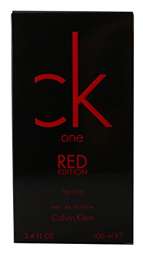 Calvin Klein Ck One Red Edition - Agua de tocador vaporizador para hombre, 100 ml