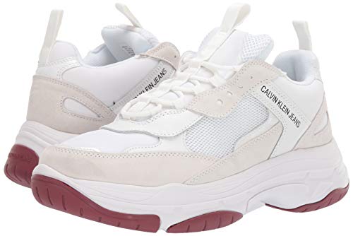 Calvin Klein Jeans Hombres Blanco Marvin Chunky Zapatillas-UK 7