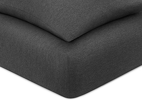 Calvin Klein S. King - Sábana Bajera Ajustable, Gris Oscuro, Matrimonio Grande