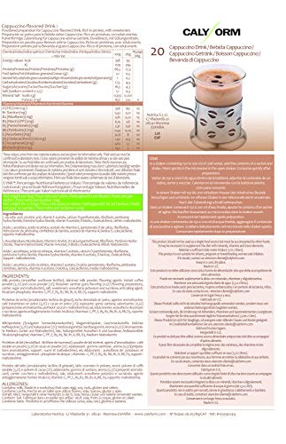CALYFORM Batidos Proteínas para Adelgazar Rápido (En Sobres) Batidos Saciantes para Perder Peso | Bebida Proteína en Polvo Dieta Proteica (Batido Capuccino, 20 Sobres)