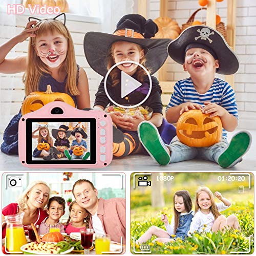 Cámara para Niños, Cámaras Digitales para Niños con Pantalla de 3.5 Pulgadas, Cámara HD de 8.0MP 1080P para Niños, Cámara de Juguete para Niños de 2 a 10 Años, Cumpleaños, Navidad, Regalo de Año Nuevo