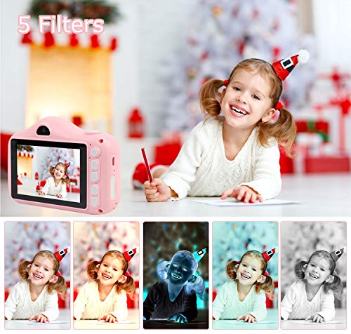 Cámara para Niños, Cámaras Digitales para Niños con Pantalla de 3.5 Pulgadas, Cámara HD de 8.0MP 1080P para Niños, Cámara de Juguete para Niños de 2 a 10 Años, Cumpleaños, Navidad, Regalo de Año Nuevo