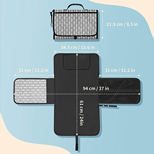 Cambiador Bebe Portatil Impermeable Plegable Regalos Originales Para Bebes Recien Nacidos Cambiador de Viaje Bolsillo para Almacenamiento MUBYTREE